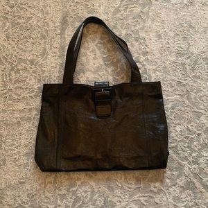 HOBO Black Genuine Leather Bag with Buckle